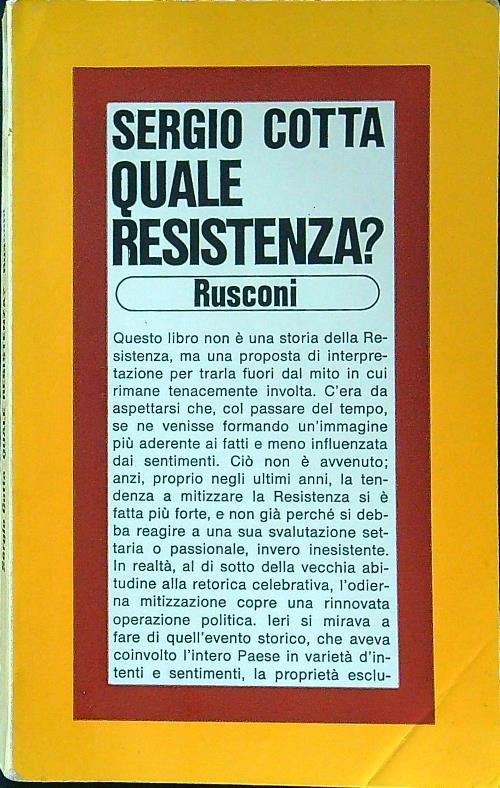 Quale Resistenza?
