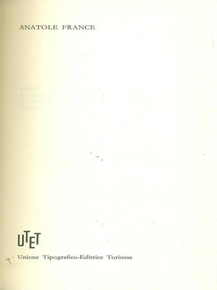 Anatole France - Anatole France - copertina