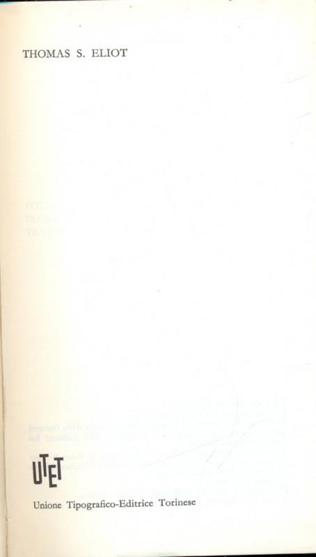 Thomas S. Eliot Premio Nobel 1948
