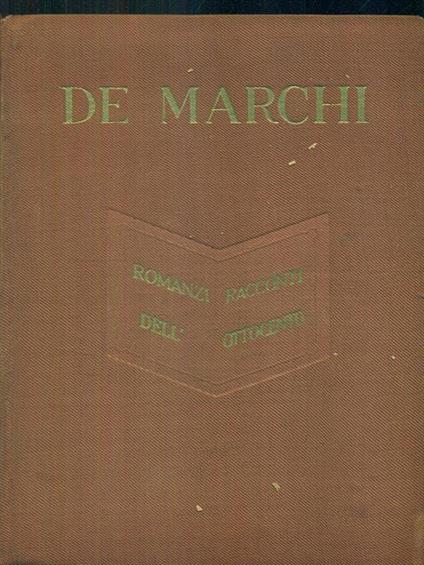 De Marchi - Alfredo Galletti - copertina