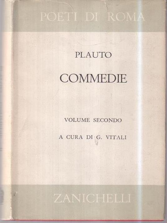 Commedie - T. Maccio Plauto - copertina