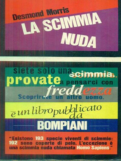 La scimmia nuda - Desmond Morris - copertina