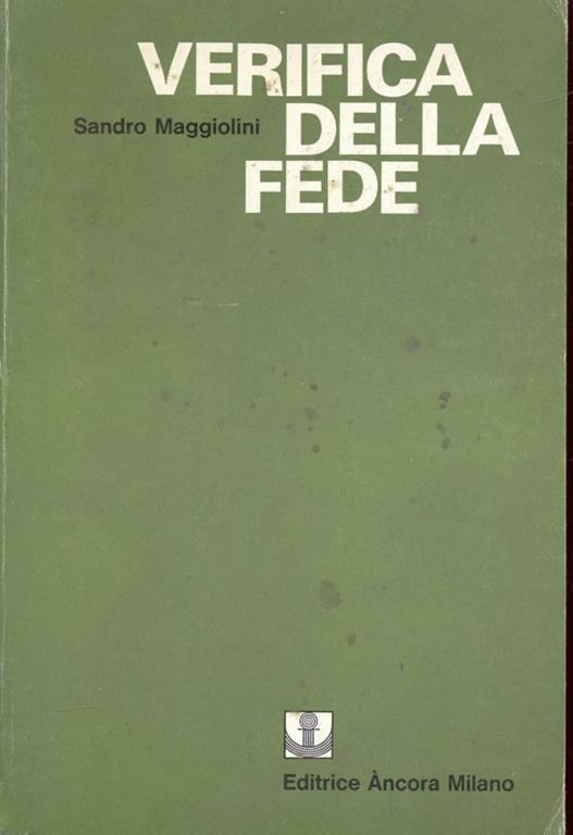 Verifica della fede - Sandro Maggiolini - copertina