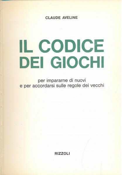 Il codice dei giochi