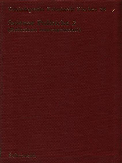 Enciclopedia Feltrinelli Fischer - 28 - Scienze Politiche 2 - Lelio Basso - copertina