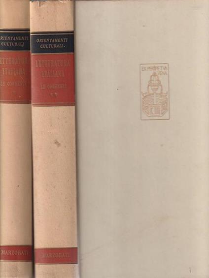 Letteratura italiana: Le correnti vol. 1 - copertina