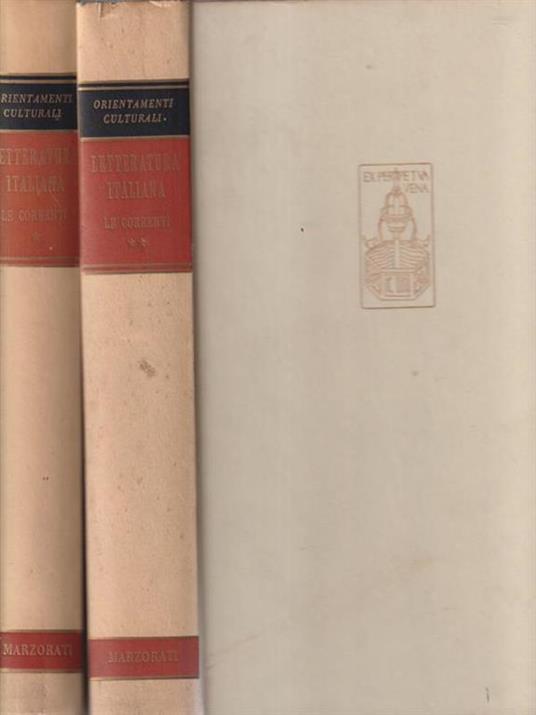 Letteratura italiana: Le correnti vol. 1 - copertina