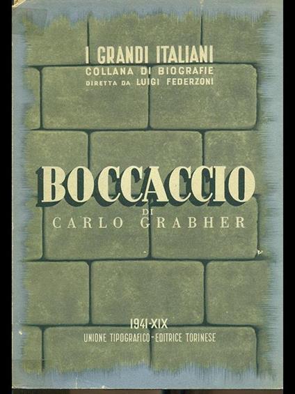 Boccaccio - Carlo Grabher - copertina