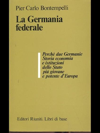 La Germania Federale - P. Carlo Bontempelli - copertina