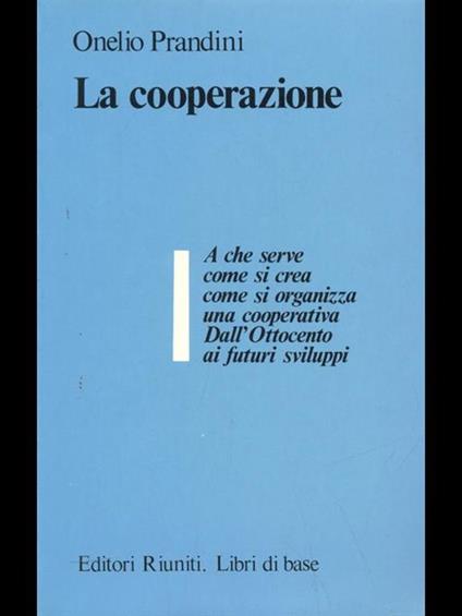 La cooperazione - Onelio Prandini - copertina