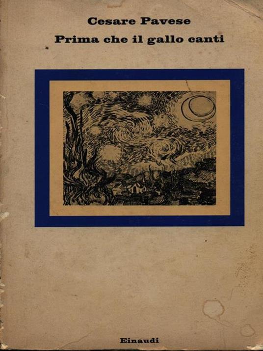 Prima che il gallo canti - Cesare Pavese - copertina