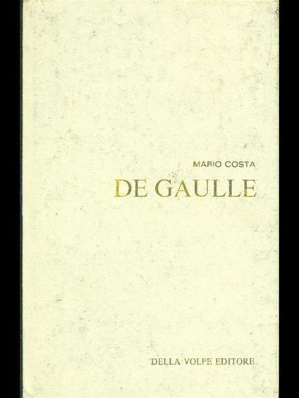 De Gaulle - Mario Costa - copertina