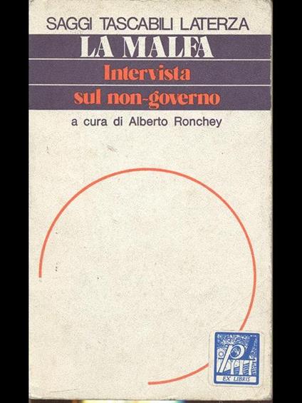 Intervista sul non-governo - Ugo La Malfa - copertina
