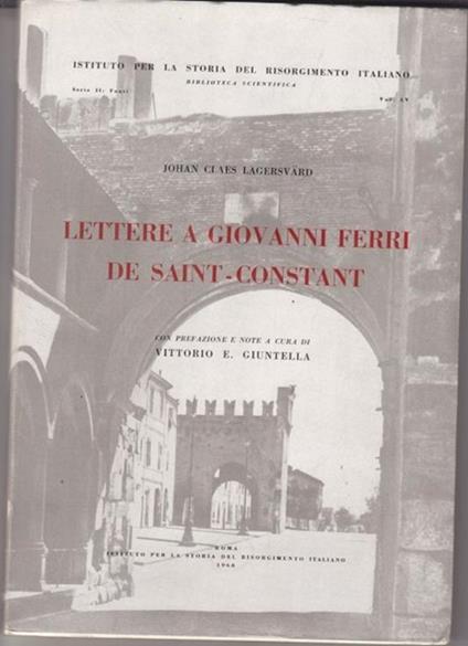 Lettere a Giovanni Ferri de Saint-Constant - copertina