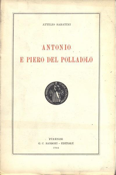 Antonio e Piero Del Pollaiolo - Attilio Sabatini - copertina