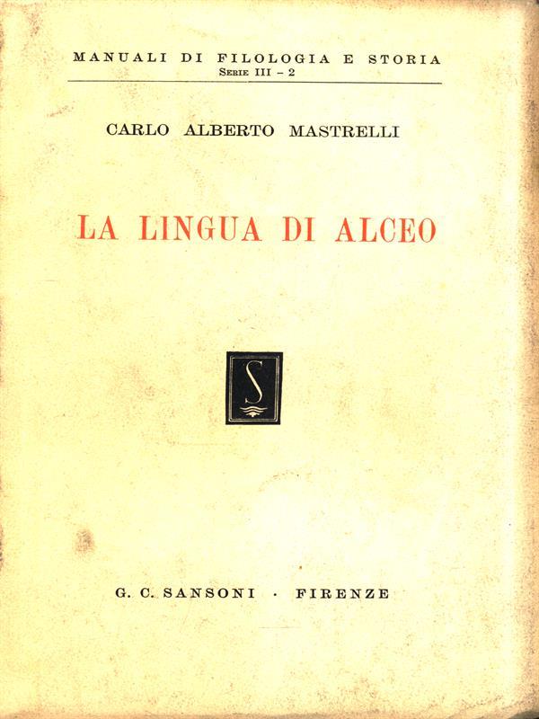 La lingua di Alceo