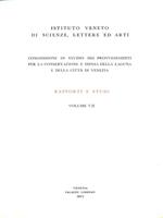 Commissione di Studio dei Provvedimenti per la conservazione e Difesa della Laguna. Vol. VII