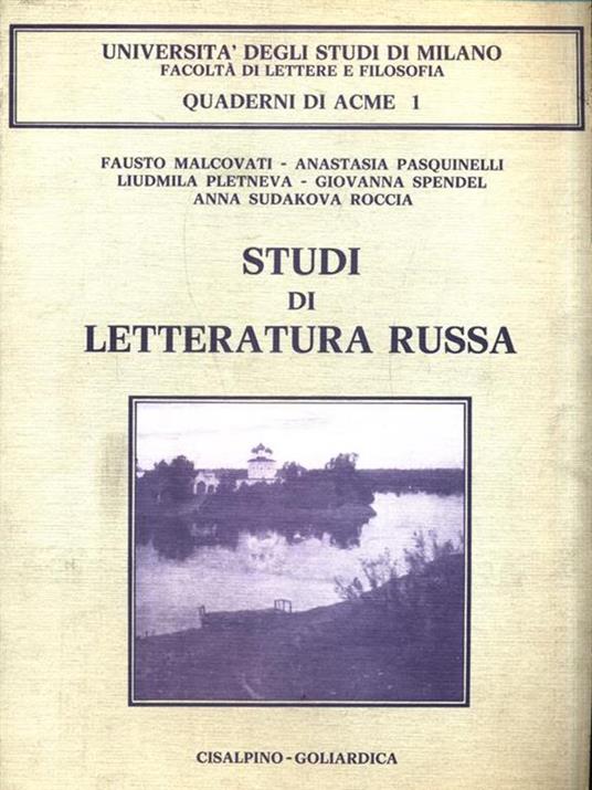 Studi di Letteratura Russa - copertina