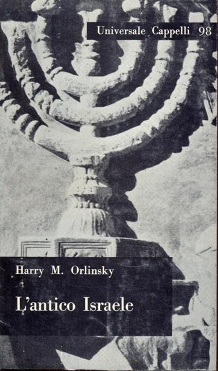 L' antico Israele - H.M. Orlinsky - copertina