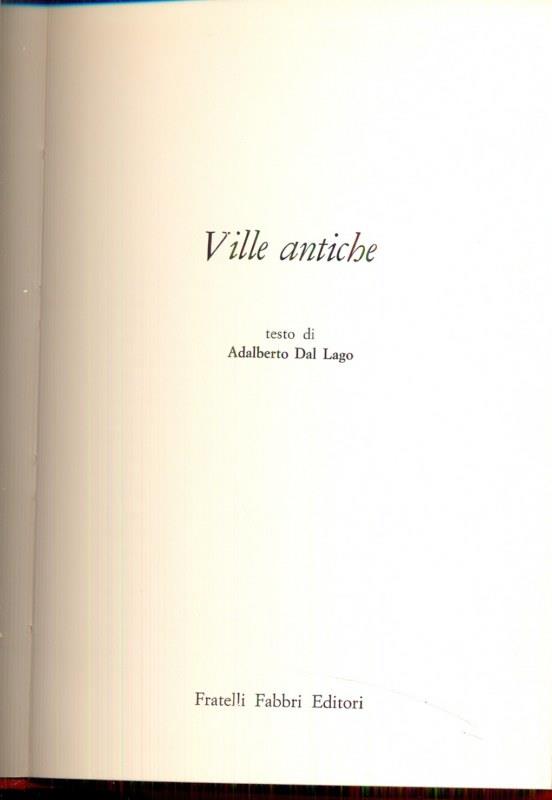 Ville Antiche