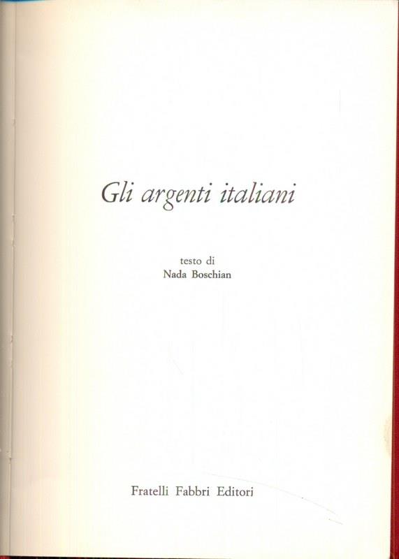 Gli argenti italiani