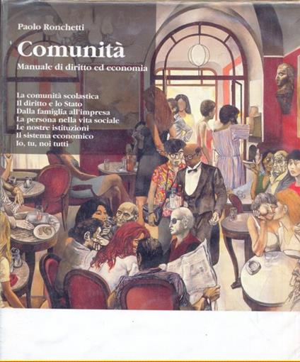 Comunità, manuale di diritto ed economia - Paolo Ronchetti - copertina
