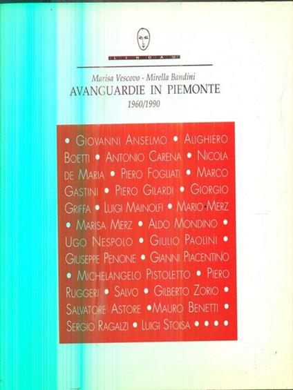 Avanguardie in Piemonte 1960-1990 - copertina