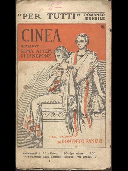 Cinea - Domenico Panizzi - copertina