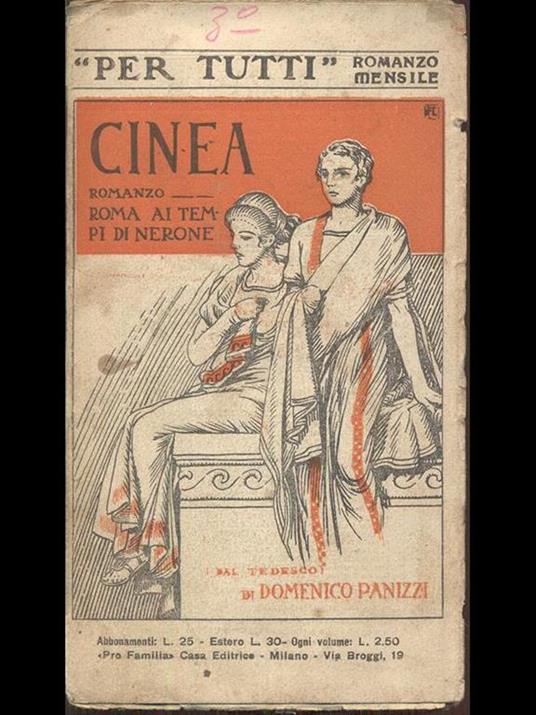 Cinea - Domenico Panizzi - copertina