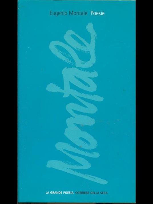 Poesie - Eugenio Montale - copertina