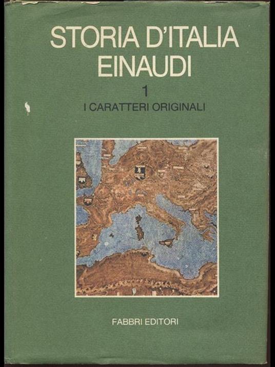 I caratteri Originali Volume primo - copertina