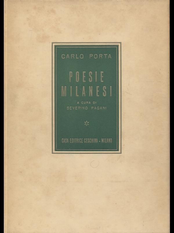 Poesie Milanesi opera completa