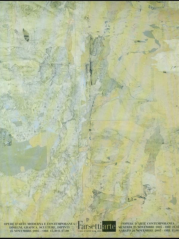 Asta di opere d'arte contemporanea provenienti da raccolte private