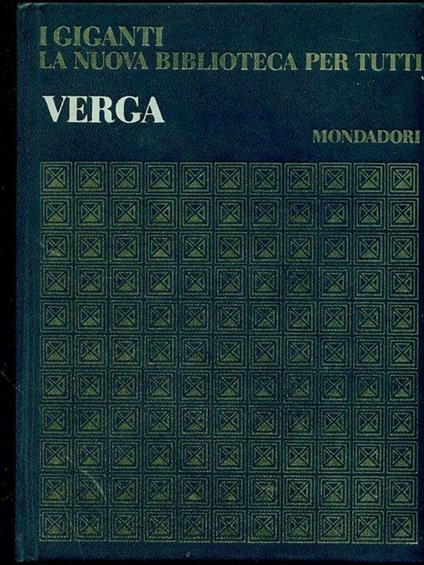 Verga - copertina