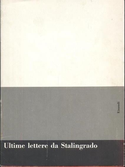 Ultime lettere da Stalingrado - copertina