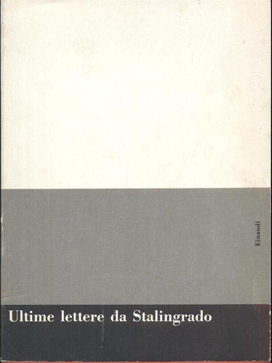 Ultime lettere da Stalingrado - copertina