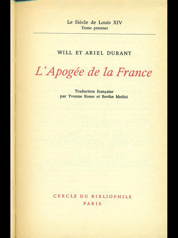 L' apogee de la France - vol. 23