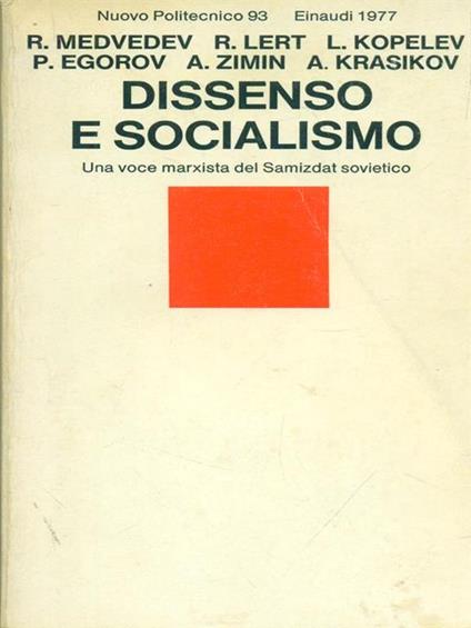 Dissenso e Socialismo - copertina