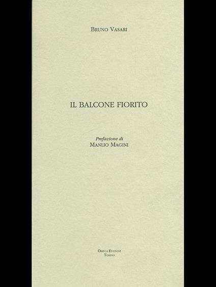 Il balcone fiorito - Bruno Vasari - copertina