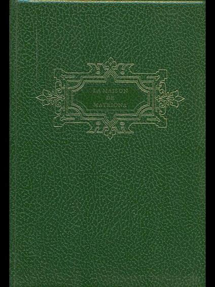 La maison de Matriona - Aleksandr Solzenicyn - copertina