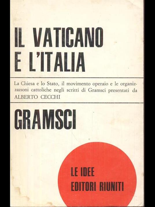 Il Vaticano e l'Italia - Antonio Gramsci - copertina