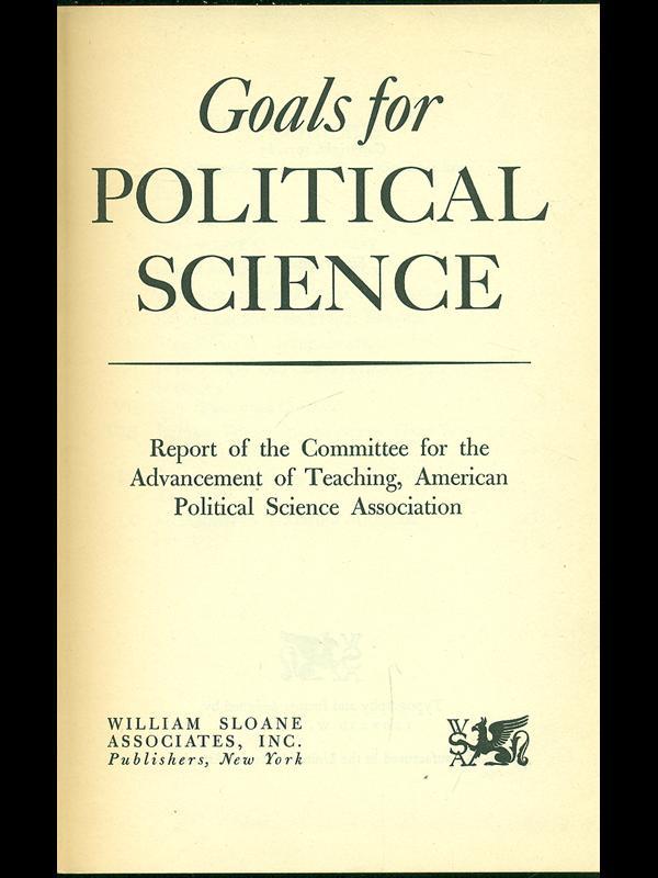 Goals for politica science