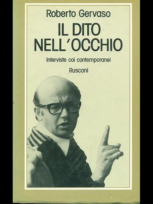 Il dito nell'occhio - Roberto Gervaso - copertina