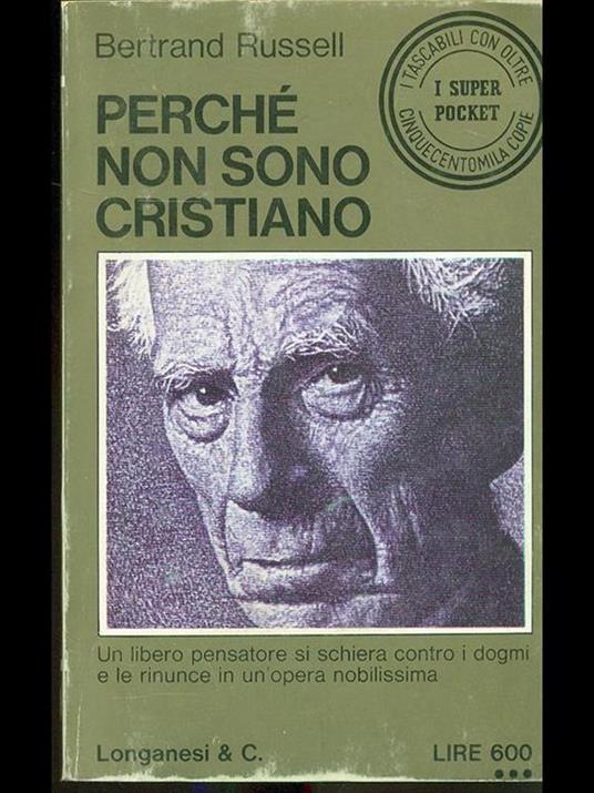 Perché non sono cristiano - Bertrand Russell - copertina