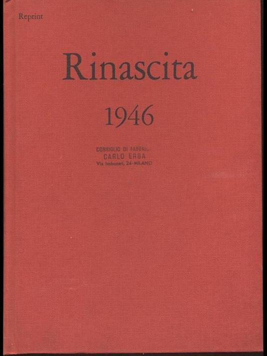 Rinascita 1946 - copertina