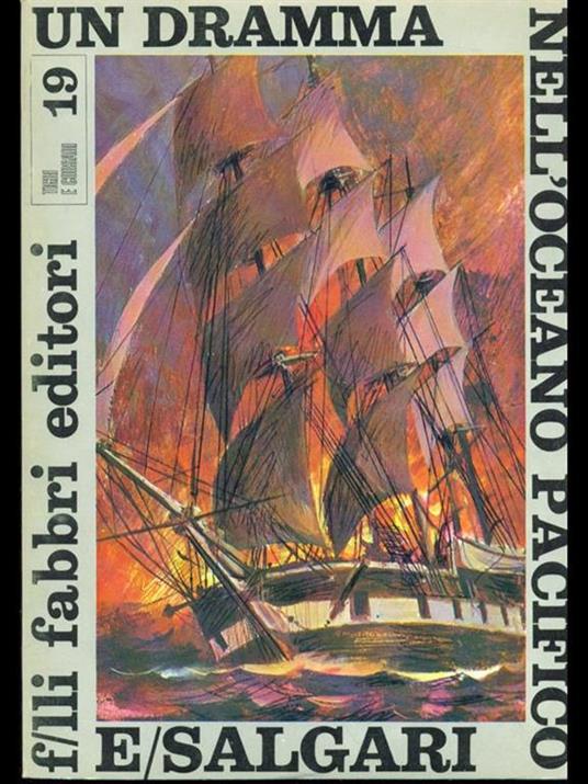 Un dramma nell'Oceano Pacifico - Emilio Salgari - copertina
