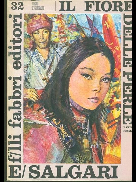 Il fiore delle perle parte prima - Emilio Salgari - copertina