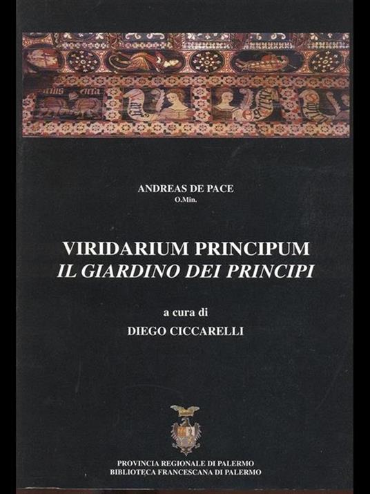 Viridarium Principum. Il Giardino dei Principi - copertina