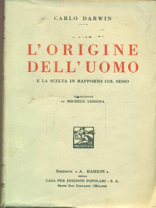 L' origine dell'uomo e la scelta in rapporto col sesso