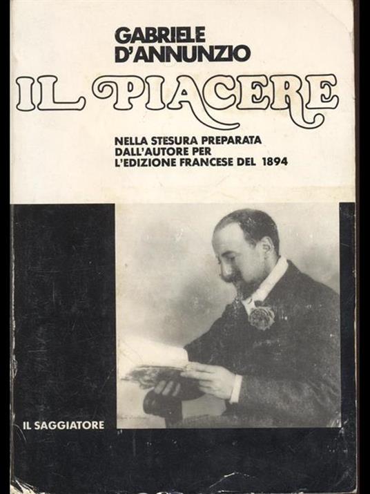 Il piacere - Gabriele D'Annunzio - copertina